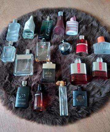 Diversen lege 18x parfum flessen Ehv5655 mierlo geldrop  beschikbaar voor biedingen