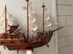 Handgemakte houten boot, Hobby en Vrije tijd, Modelbouw | Boten en Schepen, Ophalen, Zo goed als nieuw