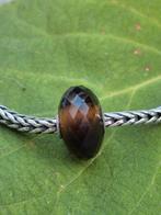 Trollbeads Bruine Stenen Facet Bedel, Sieraden, Tassen en Uiterlijk, Bedels, Verzenden, Edelsteen, Zo goed als nieuw, Trollbeads