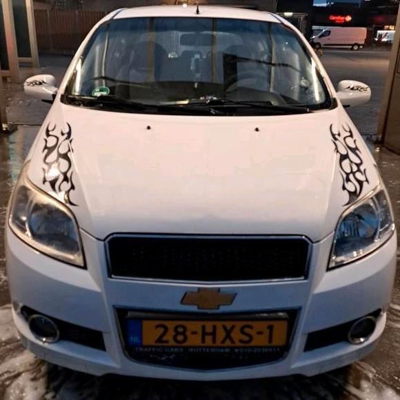 Chevrolet Aveo 1.2 16V 3D 2009 Wit, Auto's, Chevrolet, Aveo, Benzine, B, Hatchback, Handgeschakeld, Origineel Nederlands, Wit