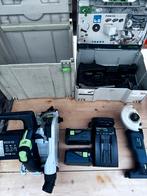 Festool Set - Accu, Lader, İnvalzaag, Haakse Slijper, Ophalen of Verzenden, Gebruikt