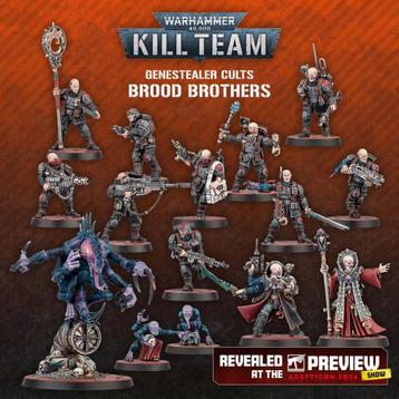 WH40K Kill Team Brood Bros NOS met kaarten, bases en tokens beschikbaar voor biedingen