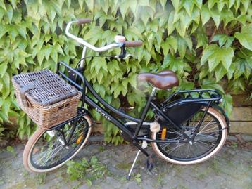 Nogan Vintage Transportfiets 22 inch Meisjes Mat Zwart fiets beschikbaar voor biedingen