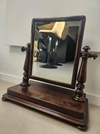 Antieke Toiletspiegel Empire stijl, Antiek en Kunst, Ophalen, Ovaal, Minder dan 50 cm