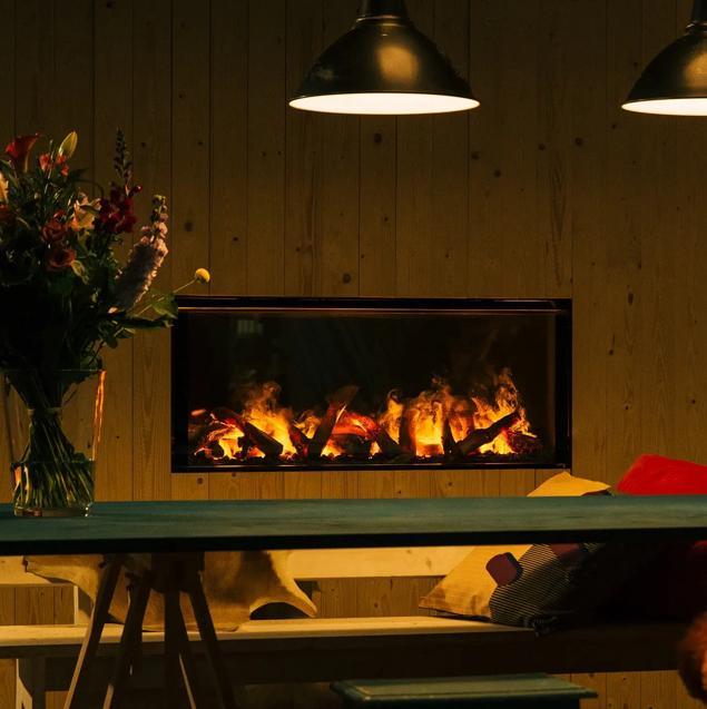 Faber e-box 1000 waterdamp haard, elektrische haard, cinewal, Huis en Inrichting, Haarden, Zo goed als nieuw, Elektrische haard