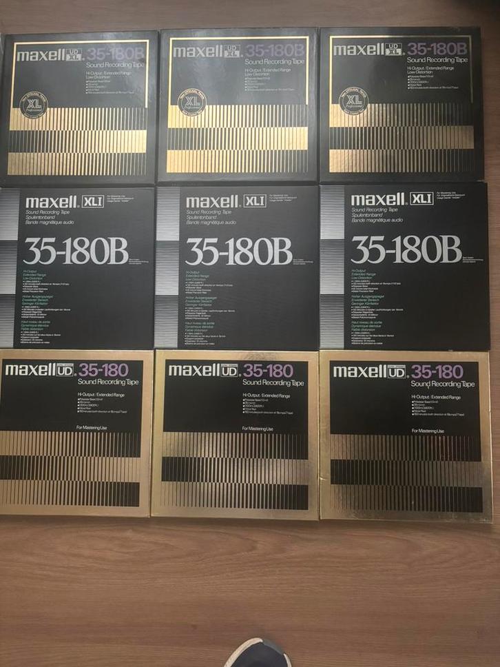 15 x Maxwell Aluminium 26 cm Tapedeck spoelen 1 x Lege spoel, Audio, Tv en Foto, Bandrecorders, Onderdeel, Ophalen of Verzenden