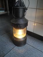 grote antieke scheepslamp  met verlichting, Antiek en Kunst, Ophalen of Verzenden