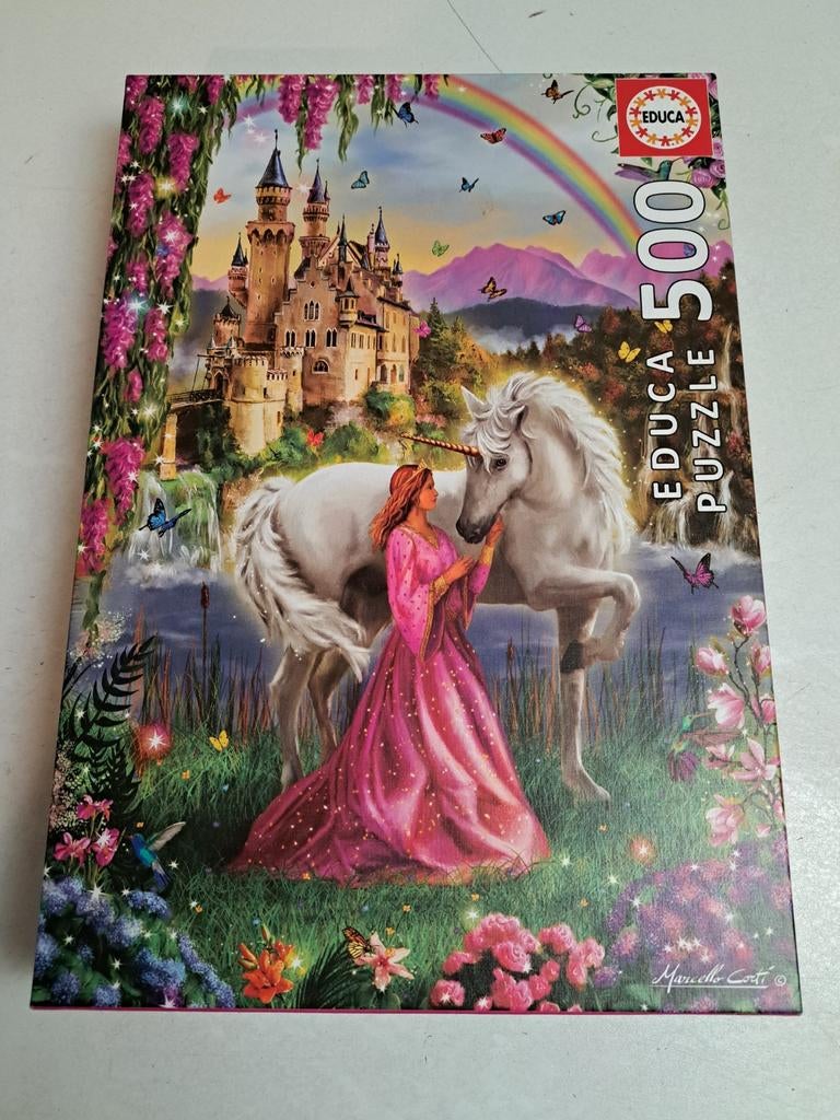 Prachtige puzzel 500 stukjes met paard., Ophalen of Verzenden, Zo goed als nieuw