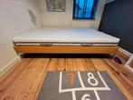 Bed box spring 140x200 - met hoofdsteun, Huis en Inrichting, Slaapkamer | Complete slaapkamers, Modern, Gebruikt, Ophalen of Verzenden