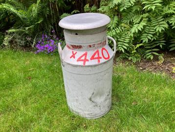 Authentieke aluminium melkbus 40 liter compleet  beschikbaar voor biedingen