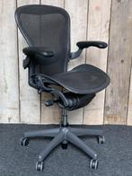 Refurbished Herman Miller Aeron B Graphite Full option, Grijs, Ergonomisch, Gebruikt, Ophalen of Verzenden