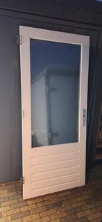 Hard houten buitendeur, Ophalen, Gebruikt, 80 tot 100 cm, Buitendeur