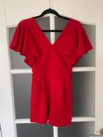 Bershka playsuit rood v-hals, maat: S, Kleding | Dames, Zo goed als nieuw, Maat 36 (S), Rood, Bershka