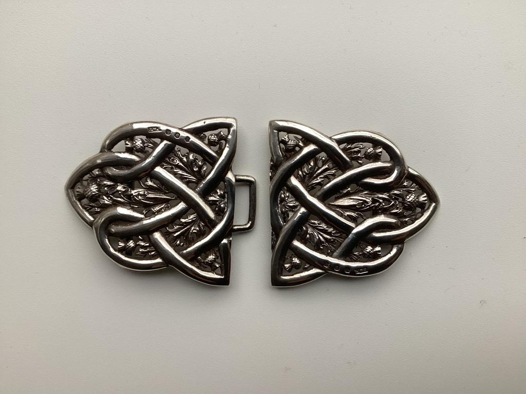 ZILVER HAAK GESP  JHON  MAITLAND TALBOT, Antiek en Kunst, Antiek | Goud en Zilver, Ophalen of Verzenden, Zilver