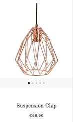Koperen Draadlamp - Modern & Industrieel, Huis en Inrichting, Lampen | Hanglampen, Ophalen of Verzenden, Gebruikt, Metaal, Minder dan 50 cm