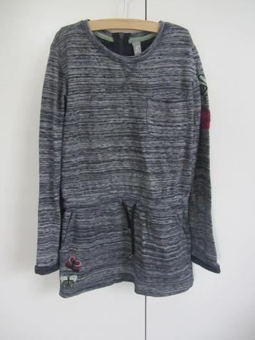 Blauw/grijze jurk Jilly maat 134 beschikbaar voor biedingen