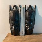 Afrikaanse Dioula Maskers Ebbenhout - Senegal Kunst, Antiek en Kunst, Ophalen of Verzenden
