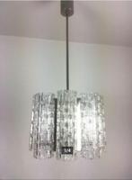 vintage Doria hanglamp mid-century, Huis en Inrichting, Lampen | Hanglampen, Ophalen, Glas, 75 cm of meer, Zo goed als nieuw