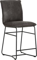 DTP Home Counterkrukken (set v 2 NIEUW) antracietgrijs leer, Nieuw, Ophalen of Verzenden, Metaal, 90 cm of meer