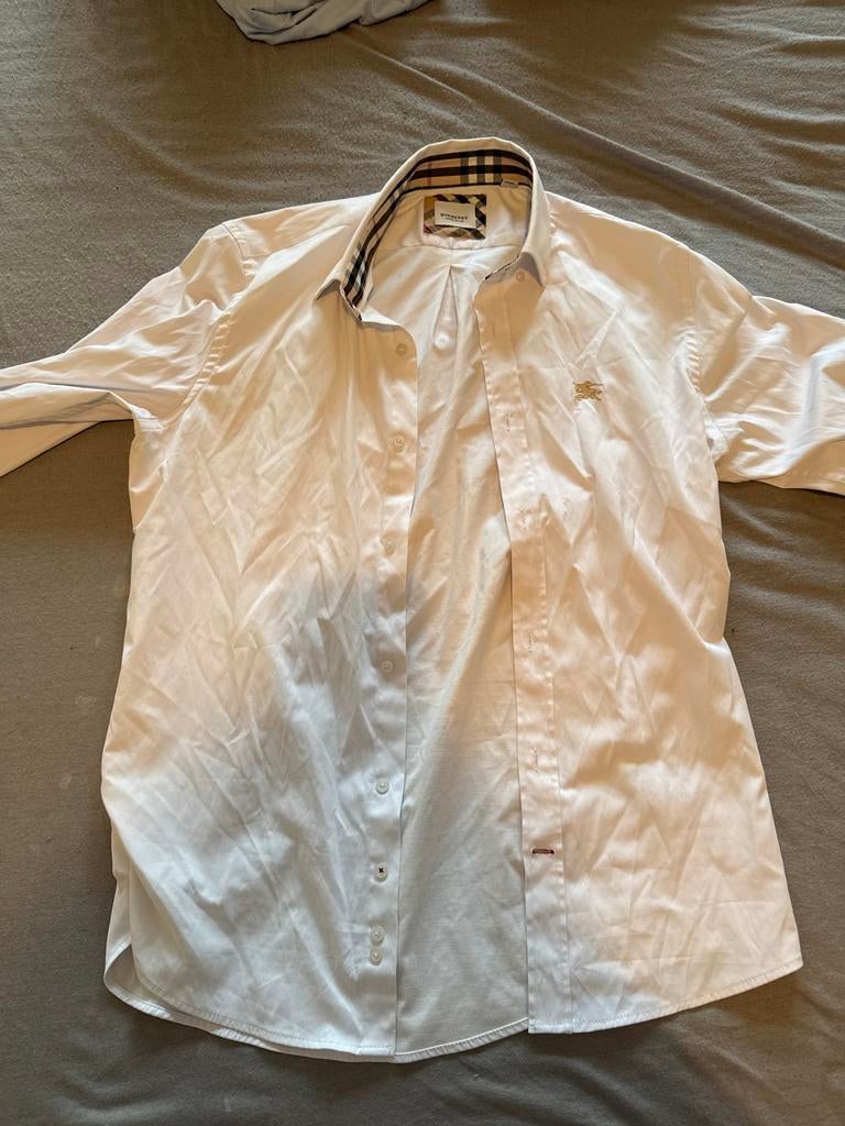 Burberry blouse maat M, Kleding | Dames, Ophalen of Verzenden, Gedragen, Maat 38/40 (M), Wit