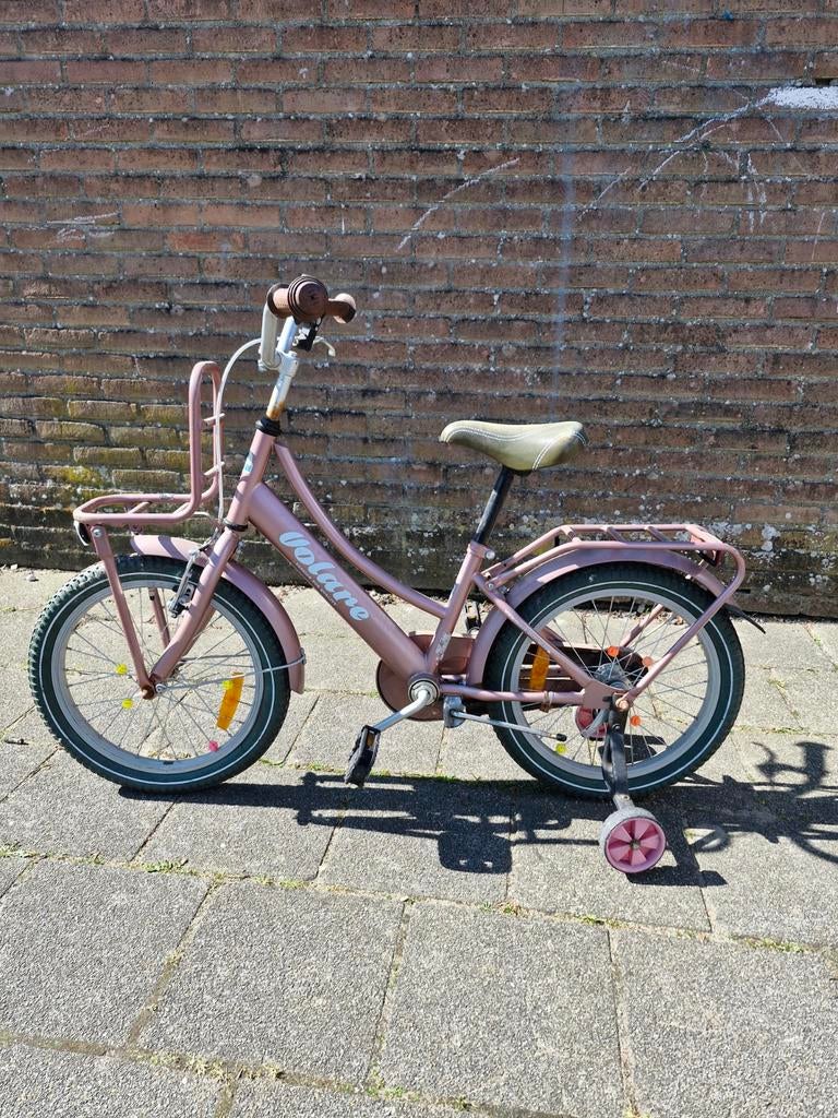 Volare meisjes fiets 18 inch, Fietsen en Brommers, Fietsen | Meisjes, Ophalen, Gebruikt, 18 inch, Handrem