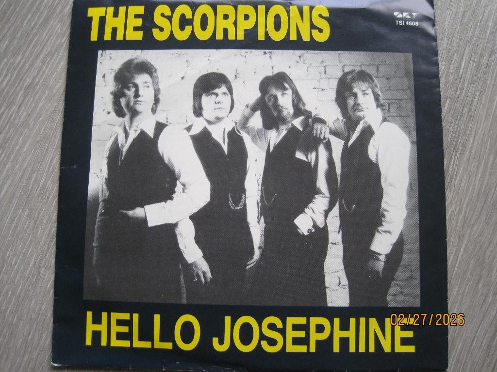 The Scorpions  -  Hello josephine, 7 inch, Single, Ophalen of Verzenden, Zo goed als nieuw