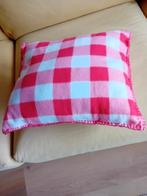 Sier kussens 2 stuks plaid stof, Huis en Inrichting, Woonaccessoires | Kussens, Ophalen of Verzenden, Nieuw, Vierkant