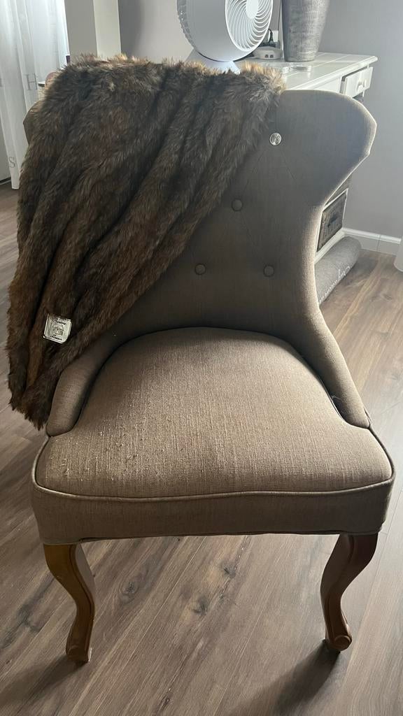 Riviera Maison stoel in taupe, Huis en Inrichting, Stoelen, Ophalen, Gebruikt, Overige kleuren, Eén