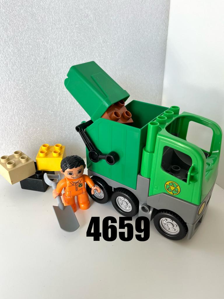Lego Duplo 4659 - Vuilniswagen, Kinderen en Baby's, Speelgoed | Duplo en Lego, Ophalen of Verzenden, Gebruikt, Duplo