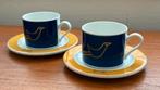 Arzberg 'Flying Objects' koffiekopjes en schotels, Ophalen of Verzenden, Zo goed als nieuw, Overige stijlen, Kop(pen) en/of Schotel(s)
