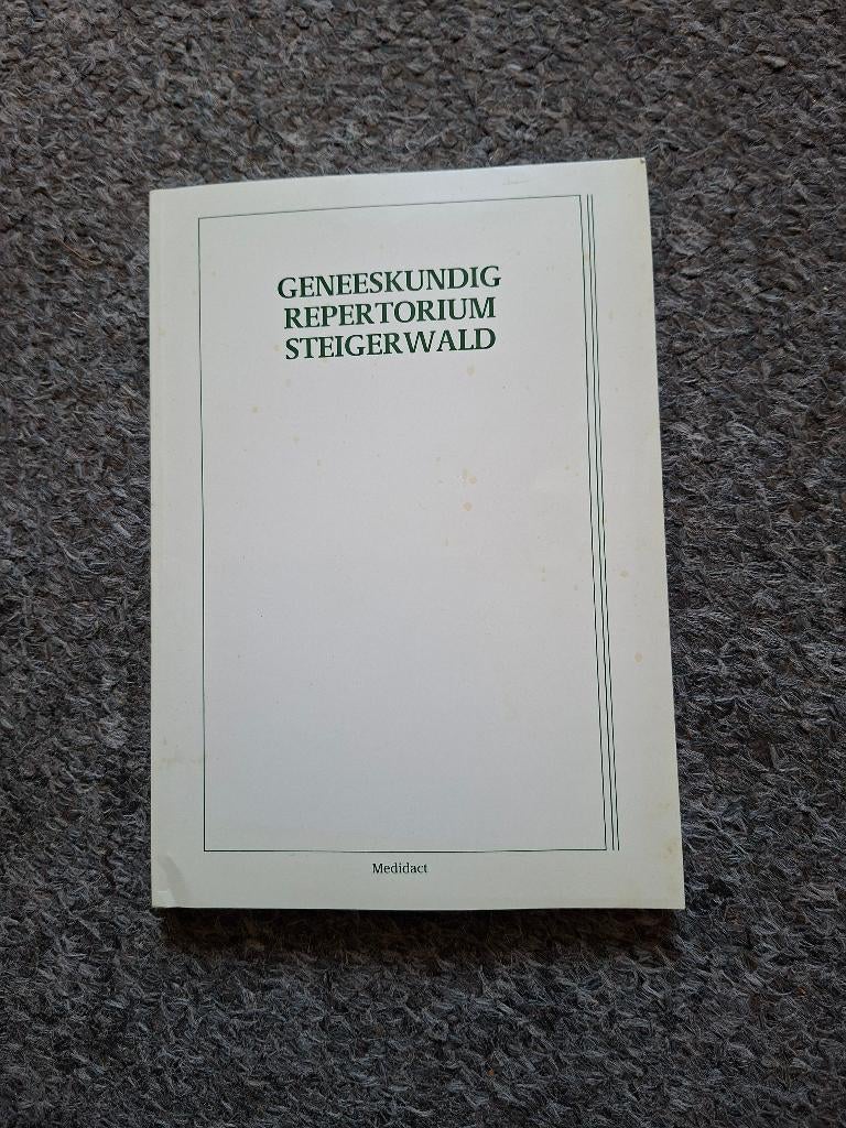 geneeskundig repertorium steigerwald, Boeken, Ophalen of Verzenden, Gelezen, Natuurwetenschap