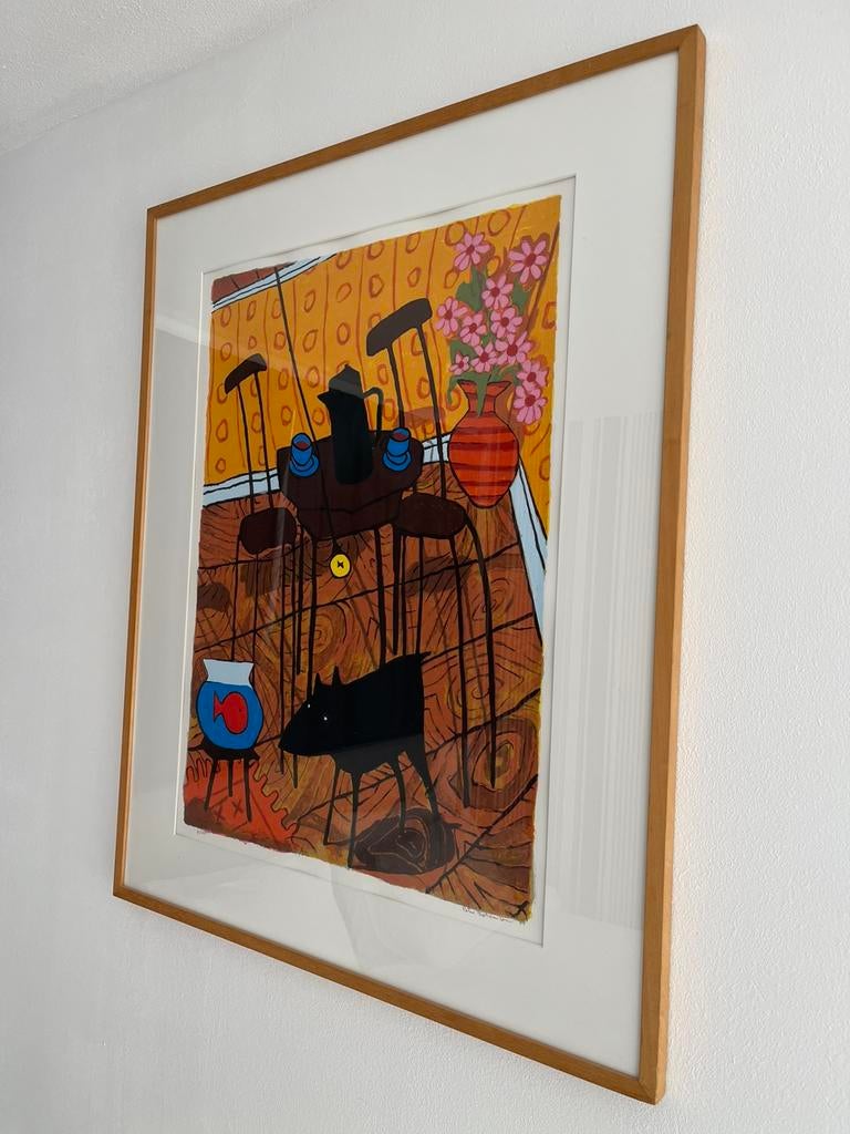 Pieter Bastiaansen zeefdruk, Antiek en Kunst, Kunst | Litho's en Zeefdrukken, Ophalen