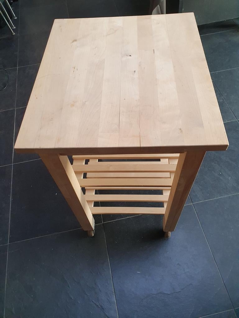 IKEA BEKVÄM Keukentrolley - Massief Hout, Gebruikt, Hout, IKEA, Keukentrolley
