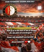 GEZOCHT SEIZOENKAART FEYENOORD 2026/2027