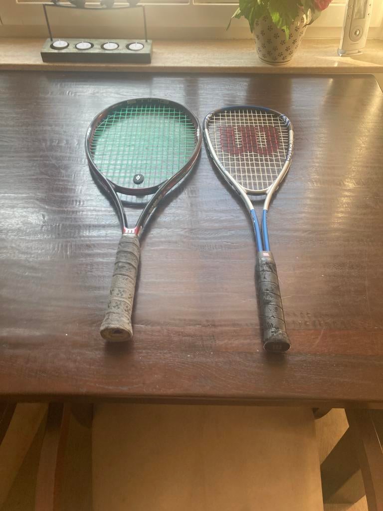 2 wilson rackets 1 tennis 1 squash, Ophalen, Gebruikt, Wilson, Racket