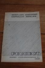 Peugeot handleiding knipperlicht installatie 1975, Ophalen of Verzenden, Nieuw