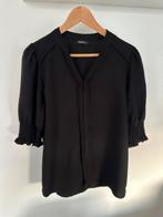 Zwarte blouse met pofmouwen maat L, Ophalen of Verzenden, Nieuw, Zwart