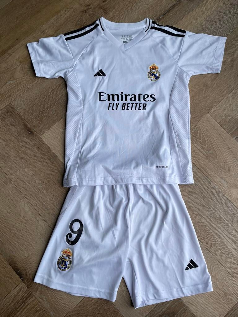 Real Madrid tenue mbappe, Maat XS of kleiner, Ophalen of Verzenden, Zo goed als nieuw, Shirt