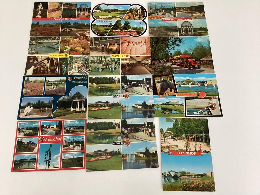 Partij van 12 ansichtkaarten Flevohof  Biddinghuizen, Ophalen of Verzenden