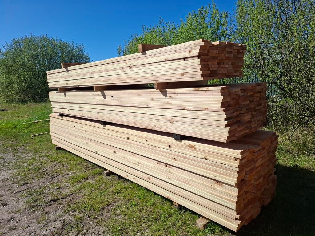 Douglas vlonderplanken 4 .450 .500 cm bezorgen mogelijk, Ophalen, Nieuw, 250 cm of meer, Planken