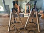 2 superleuke tafellampen/ schemerlampen, Ophalen of Verzenden, Zo goed als nieuw, Hout, Minder dan 50 cm