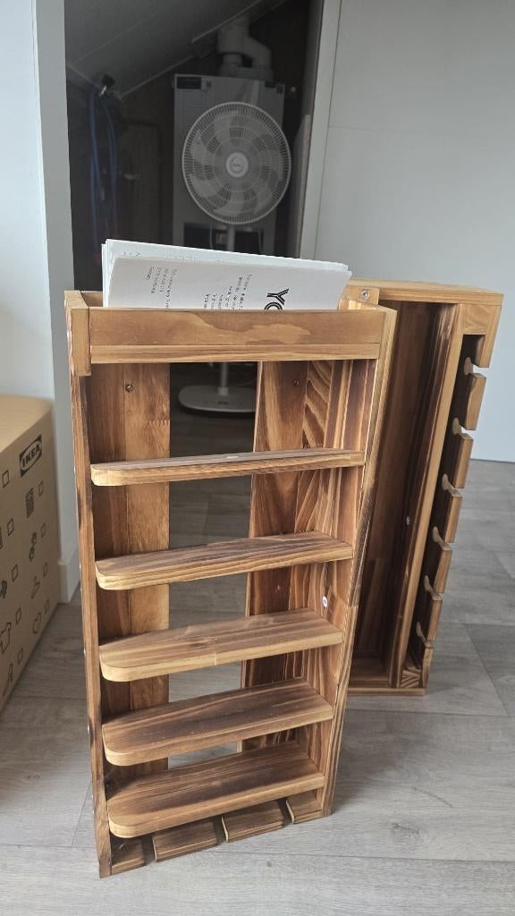 Sens Design Wijnrek Hangend - voor aan de muur - hout, Huis en Inrichting, Woonaccessoires | Wijnrekken, Ophalen, Nieuw, Metaal