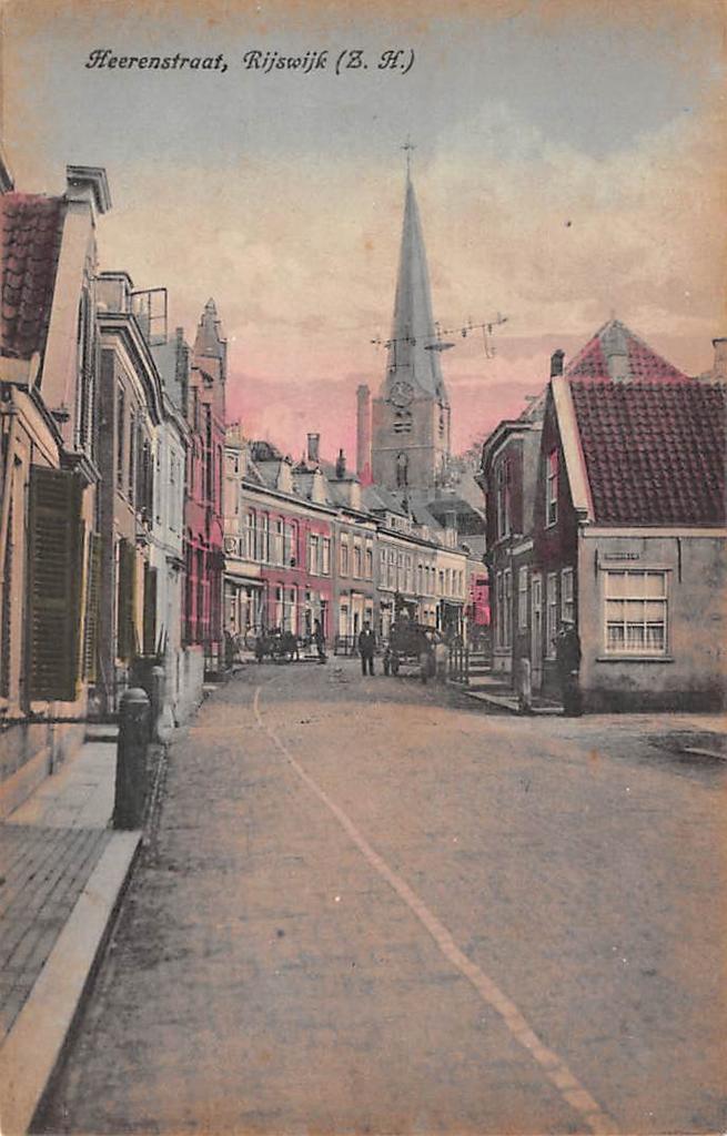Rijswijk (Z.H.)  Heerenstraat Kerk, Ophalen of Verzenden, Voor 1920, Ongelopen, Zuid-Holland