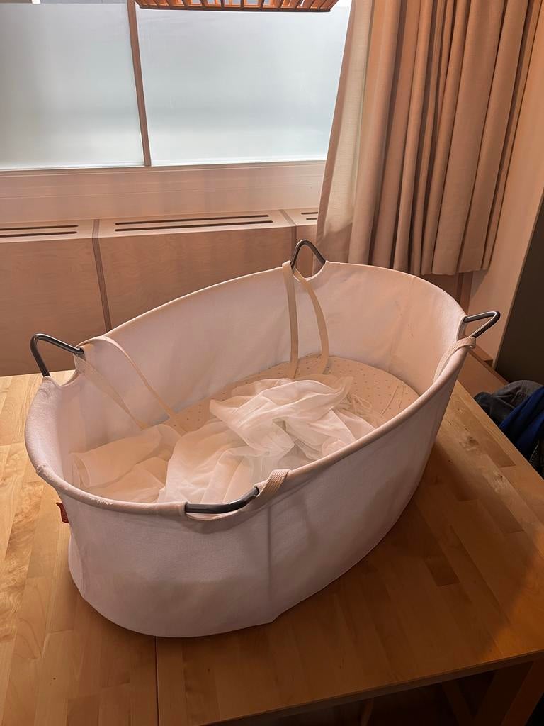 Leander Classic Hangwieg - Wit (incl. matras), Ophalen, Gebruikt, Wieg