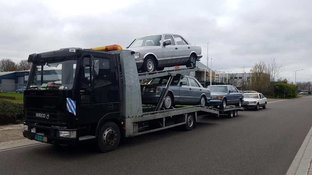 IVECO 75/150 AUTOTRANSPORTER HYDRAULISCH BOVENDEK GEGALVANIS, Zwart, Grijs, Particulier, Te koop