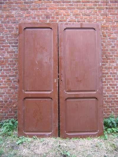220x75,5 Oude paneeldeur, kastdeur links op foto