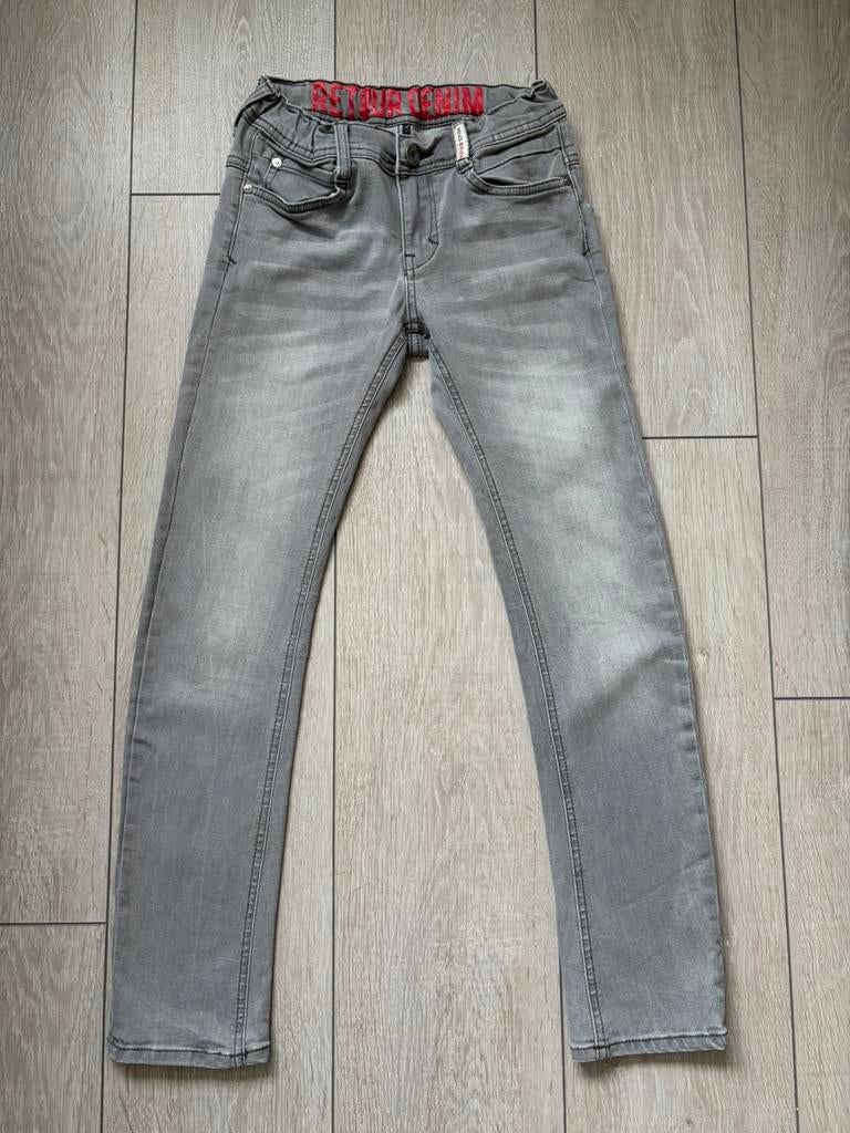Retour jeans lichtgrijs z.g.a.n. maat 146, Kinderen en Baby's, Kinderkleding | Maat 146, Ophalen of Verzenden, Zo goed als nieuw