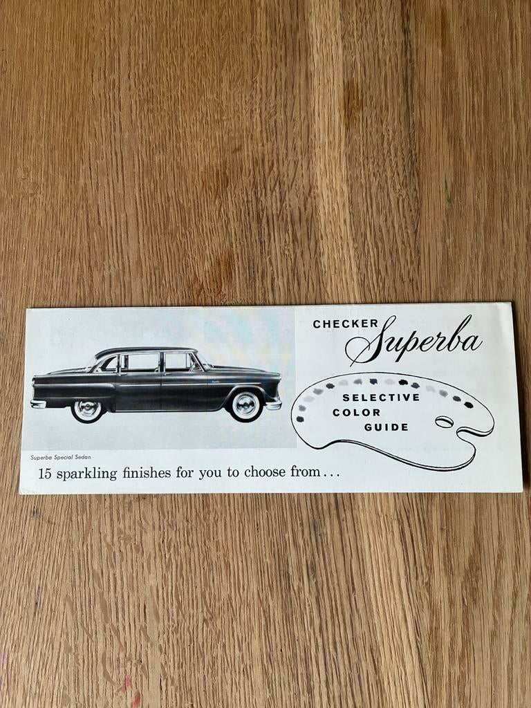 Checker Superba kleuren brochure kleurenkaart, Boeken, Ophalen of Verzenden, Zo goed als nieuw, Overige merken