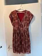 Rood/goude jurk met glitter en onderjurk, Overige kleuren, Zo goed als nieuw, Knielengte, Ophalen