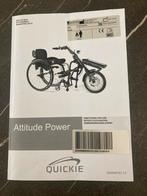 Quickie aankoppelfiets inclusief rolstoel, Ophalen, Inklapbaar, Zo goed als nieuw, Duwrolstoel